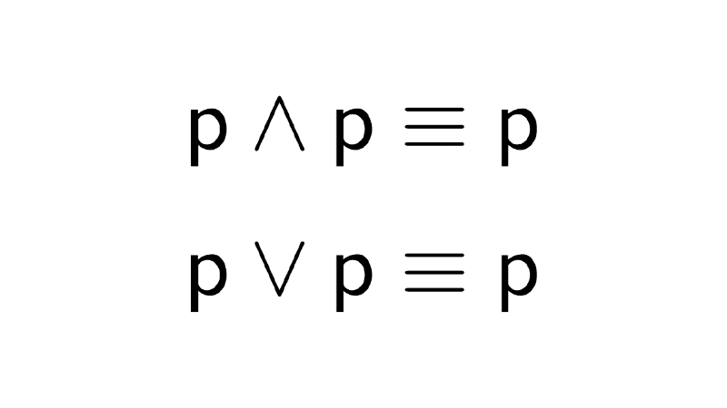 Idempotent Laws