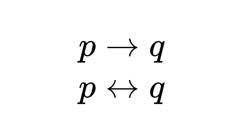 Necessary and Sufficient Conditions