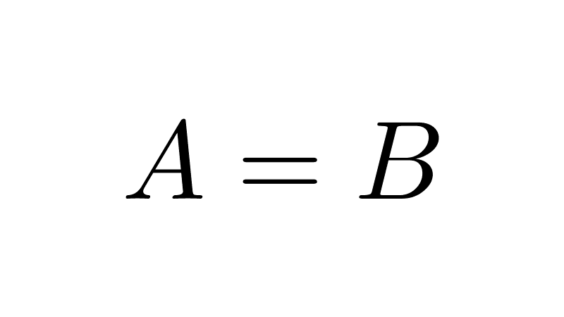 Equality of Sets